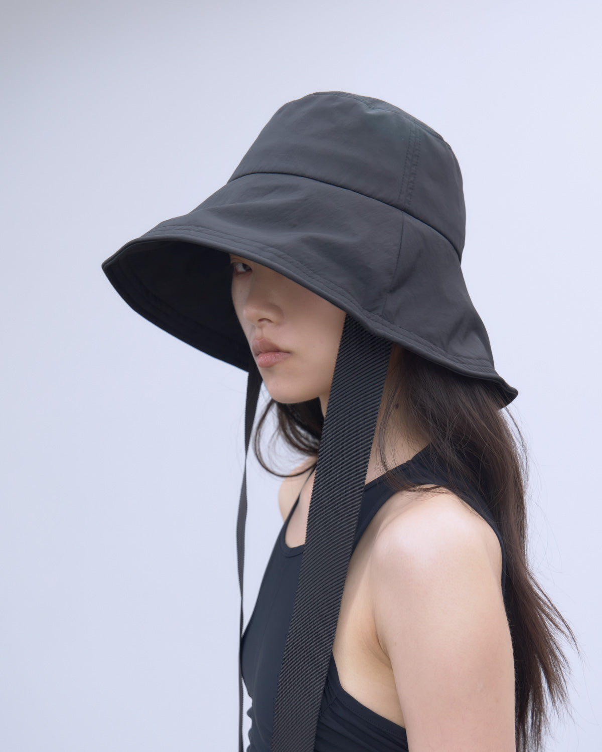 RIBBON DESIGN NYLON HAT