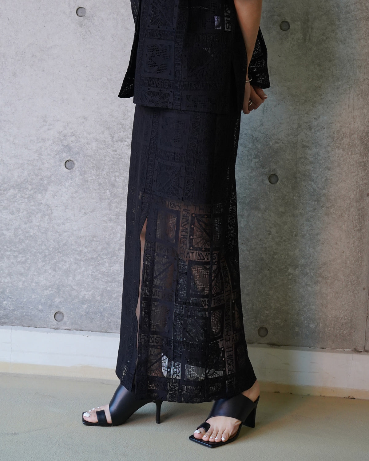 スカート OUNCE lace ogandy skirt OUNCE lace ogandy skirt - メルカリ