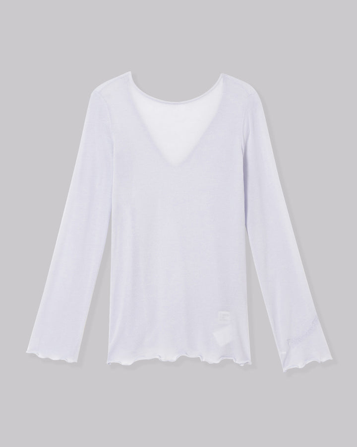 SHEER JERSEY TOPS(CASHMERE SILK MIX)
