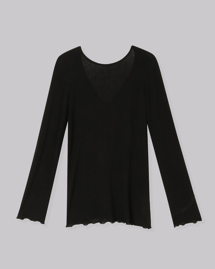 SHEER JERSEY TOPS(CASHMERE SILK MIX)