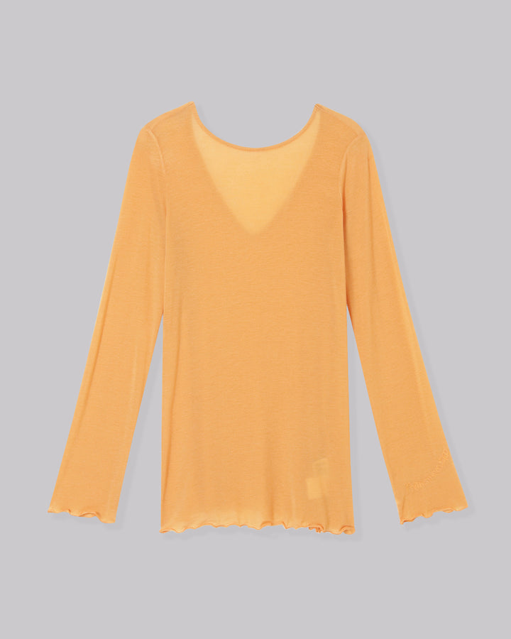 SHEER JERSEY TOPS(CASHMERE SILK MIX)