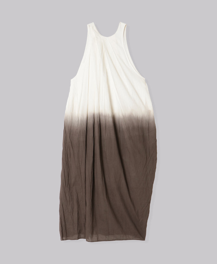 earth+-ing SLEEVE-LESS MAXI DRESS「泥染め」