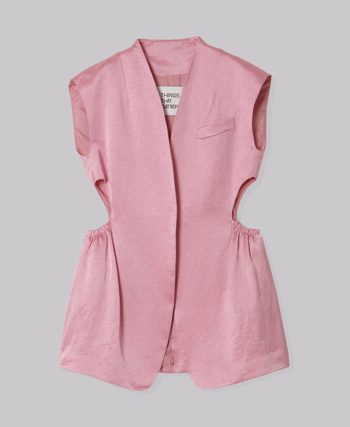 TRIACETATE LINEN JACKET GILET