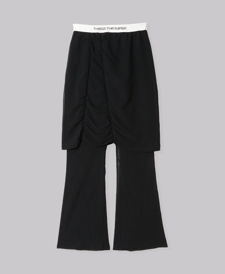 SHEER YORYU LAYERED PANTS