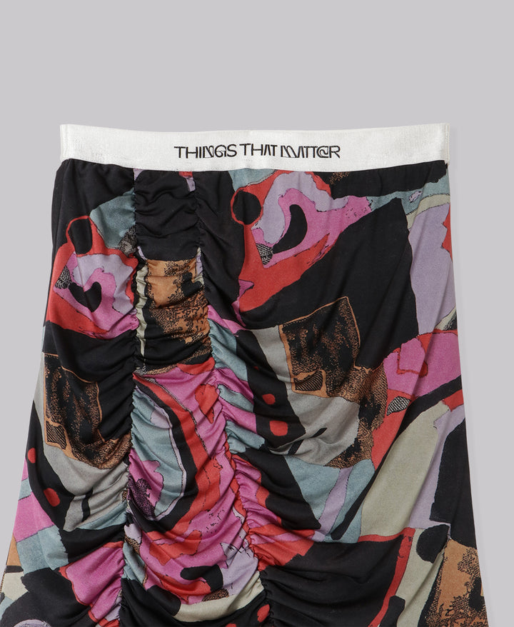 LAYERED PRINT PANTS