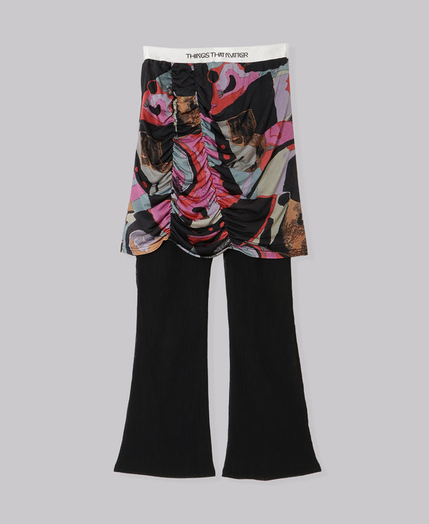 LAYERED PRINT PANTS