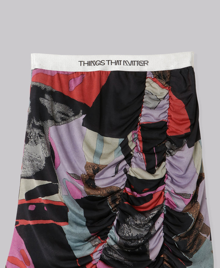 LAYERED PRINT PANTS
