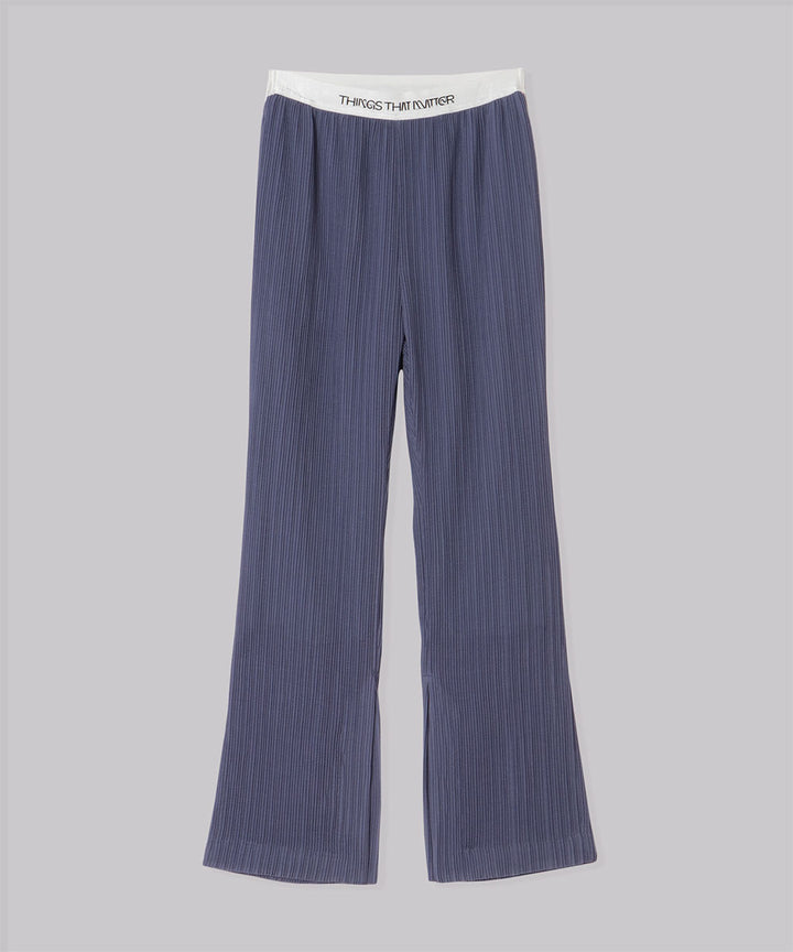 PLEATS RIB PANTS