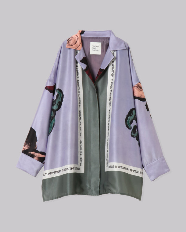 BODY TRIP OPEN-COLLAR BIG SHIRT