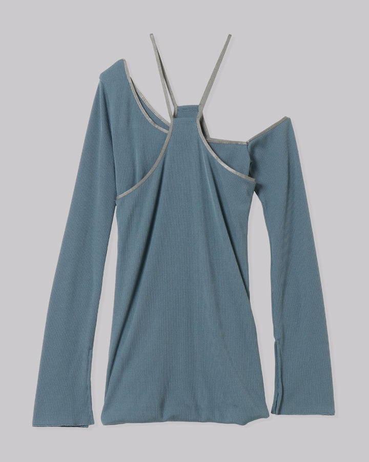 LAYERED BRIGHT PLATING RIB TOPS