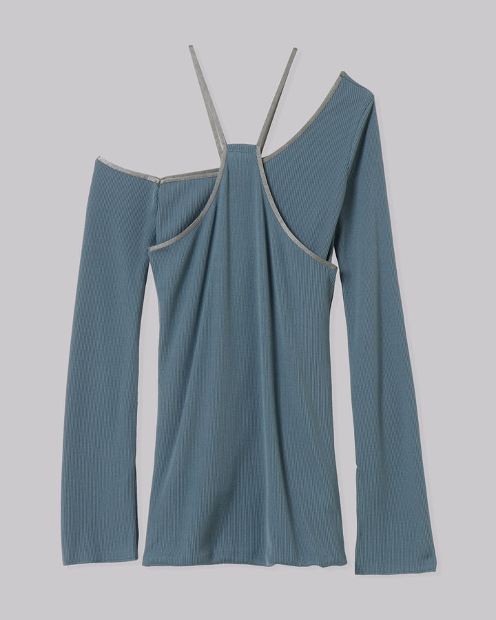 LAYERED BRIGHT PLATING RIB TOPS