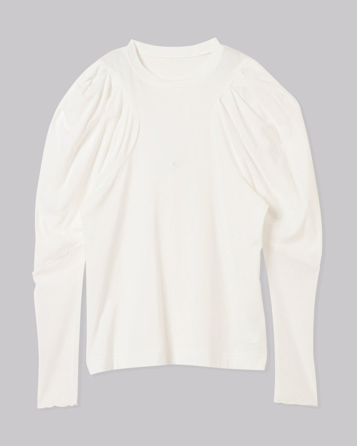 VOLUME SHOULDER TULLE CUT AND SEW TOPS