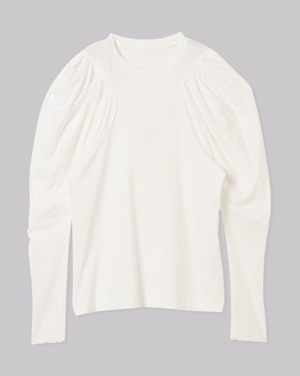 VOLUME SHOULDER TULLE CUT AND SEW TOPS