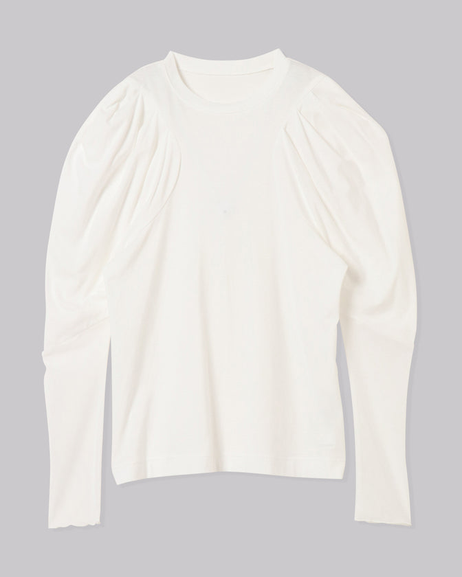 VOLUME SHOULDER TULLE CUT AND SEW TOPS