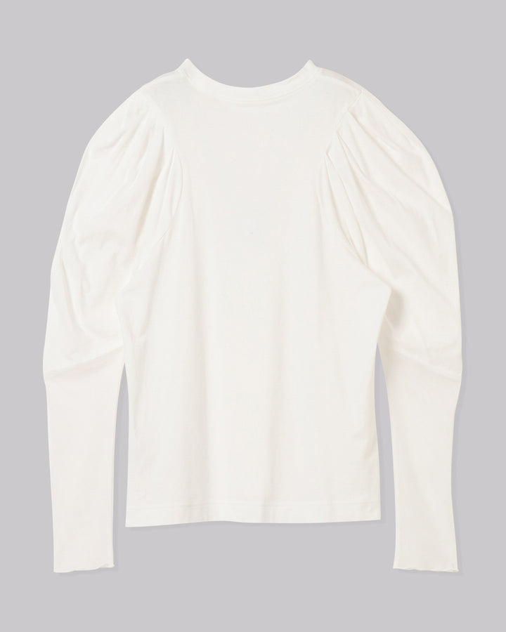 VOLUME SHOULDER TULLE CUT AND SEW TOPS