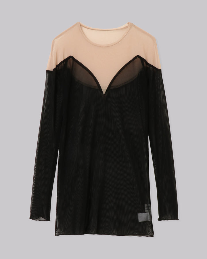 BI-COLOR TULLE TOPS