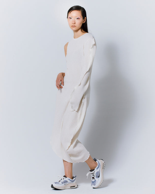 DIMENSION WARP KNITTING DRESS