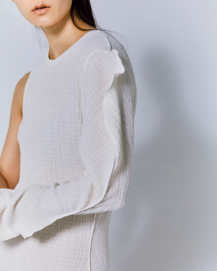 DIMENSION WARP KNITTING DRESS