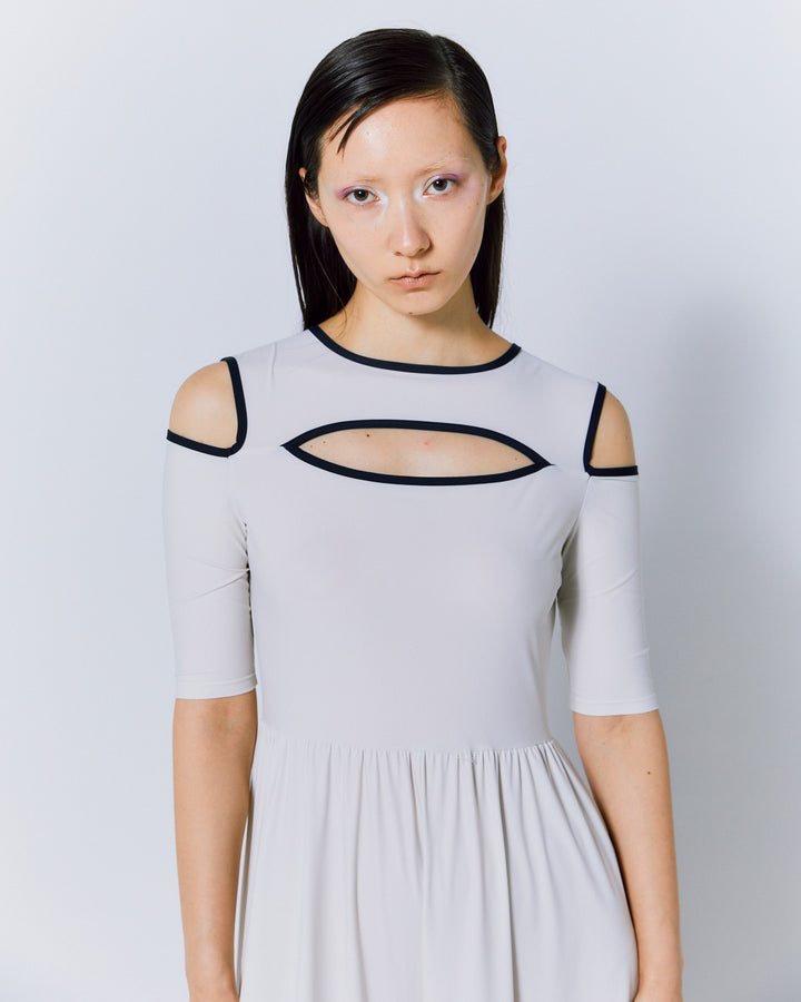NOTCH DESIGN HIGH STRETCH JUMPSUIT