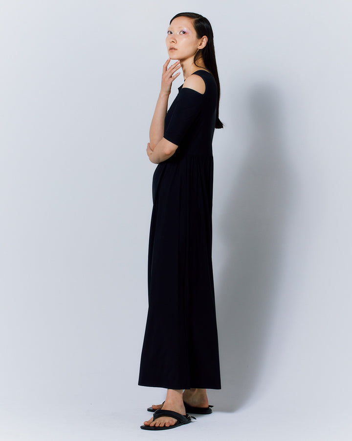 NOTCH DESIGN HIGH STRETCH JUMPSUIT