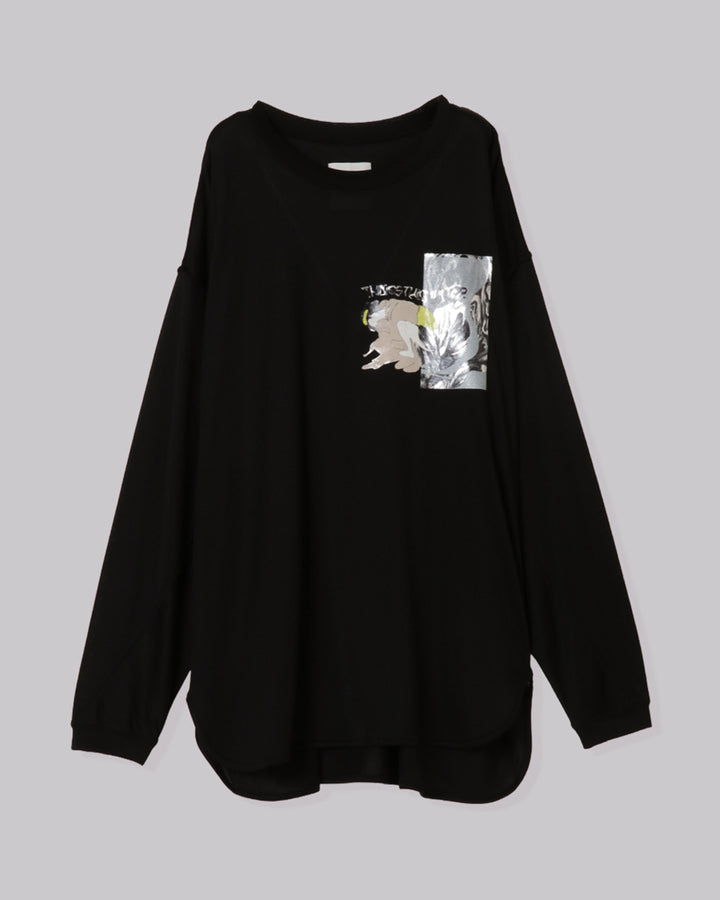 SHUNGA GRAPHIC PRINT LONG T-SHIRT