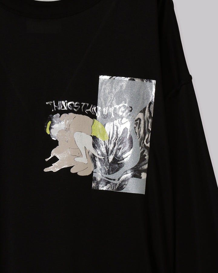 SHUNGA GRAPHIC PRINT LONG T-SHIRT