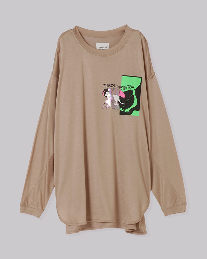 SHUNGA GRAPHIC PRINT LONG T-SHIRT