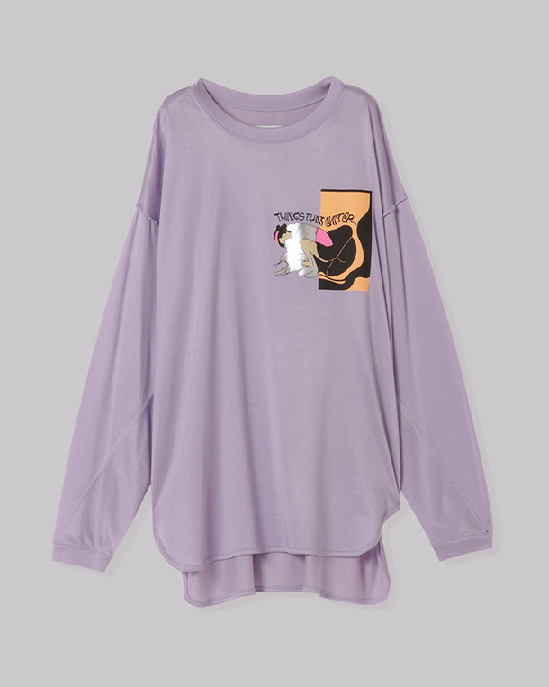 SHUNGA GRAPHIC PRINT LONG T-SHIRT