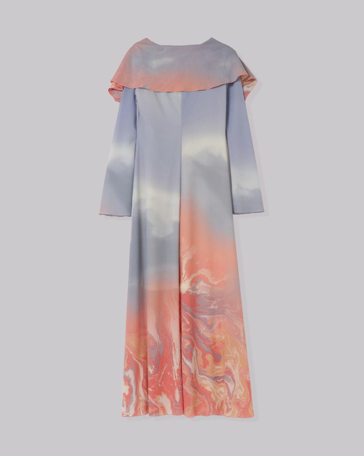 1858 PRINT YORYU JERSEY MAXI DRESS