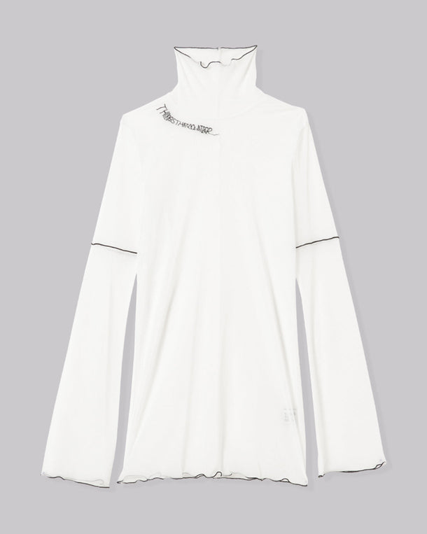 HIGH NECK TULLE TOPS