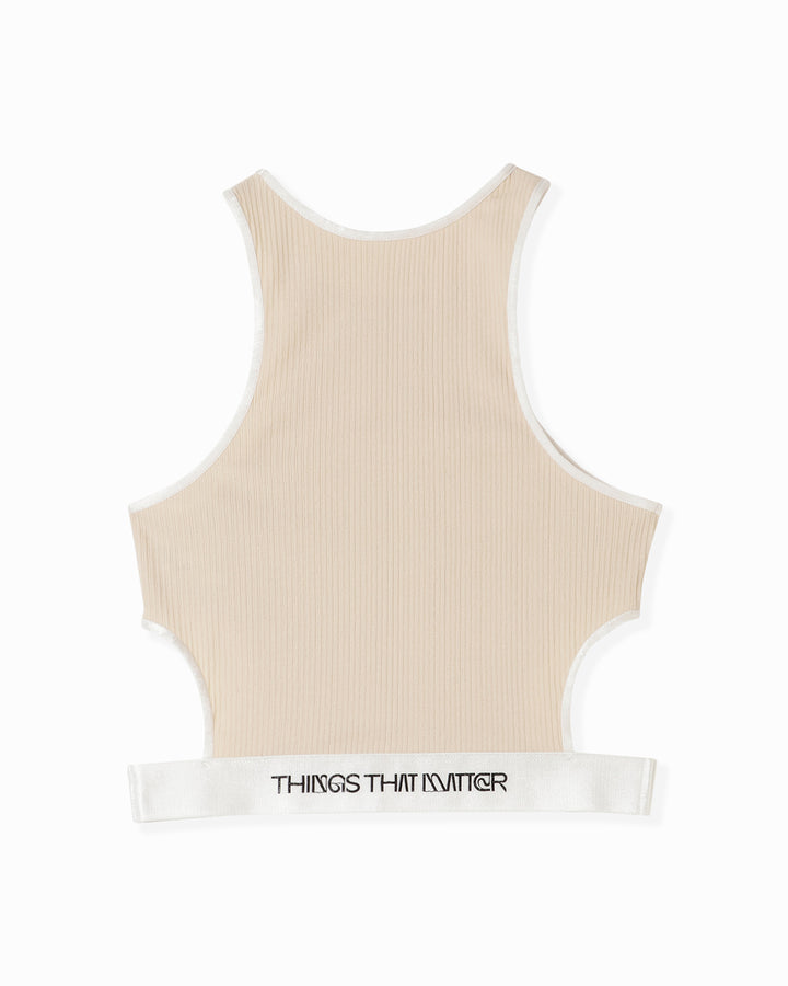 CUT OUT CROPPED TANKTOP【2/5(日)限定再販売⇒終了】