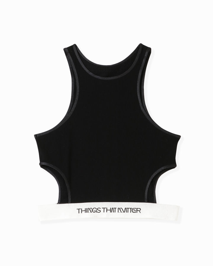 CUT OUT CROPPED TANKTOP【2/5(日)限定再販売⇒終了】