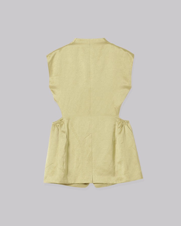 TRIACETATE LINEN JACKET GILET