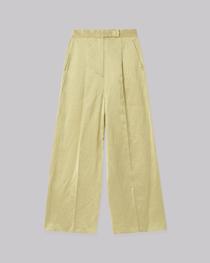 TRIACETATE LINEN WIDE PANTS