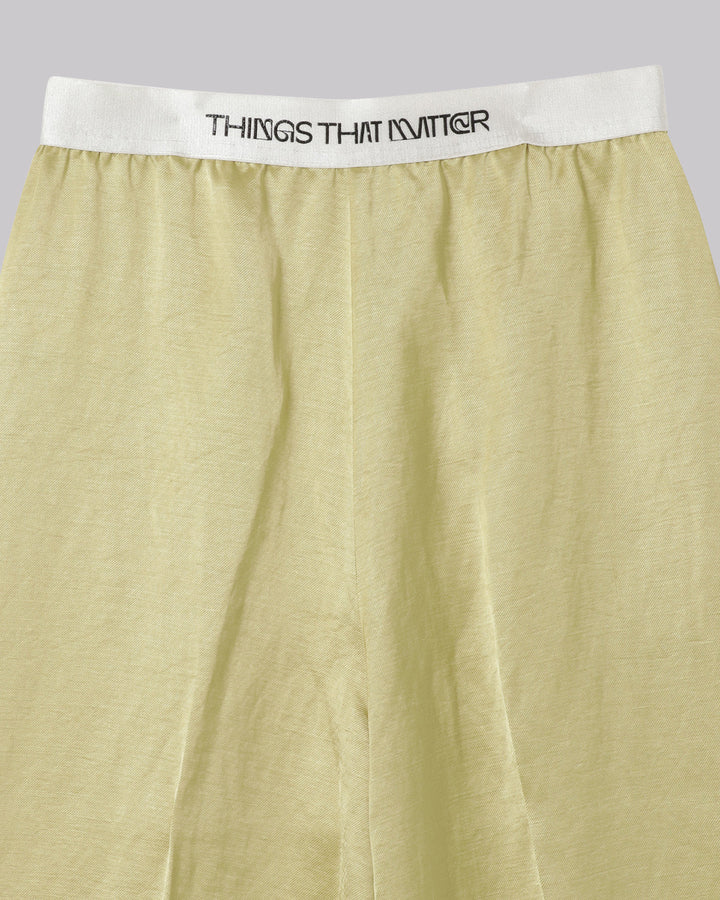 TRIACETATE LINEN WIDE PANTS