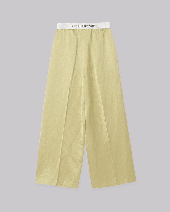 TRIACETATE LINEN WIDE PANTS