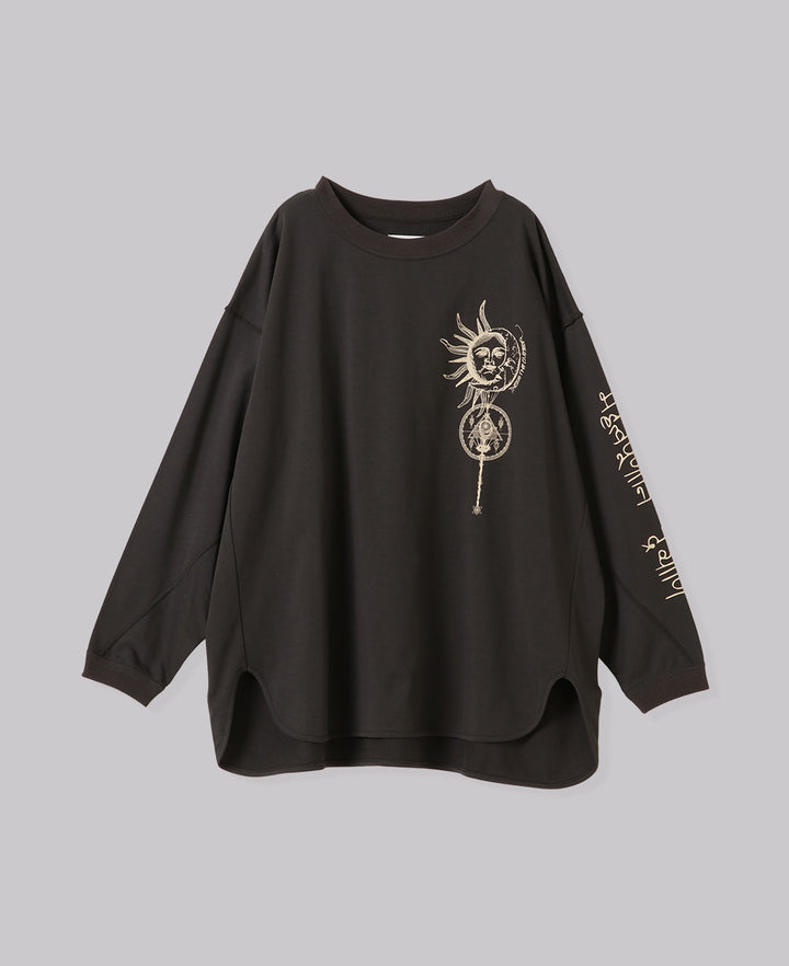 Yin & Yang PRINT LONG T-SHIRT