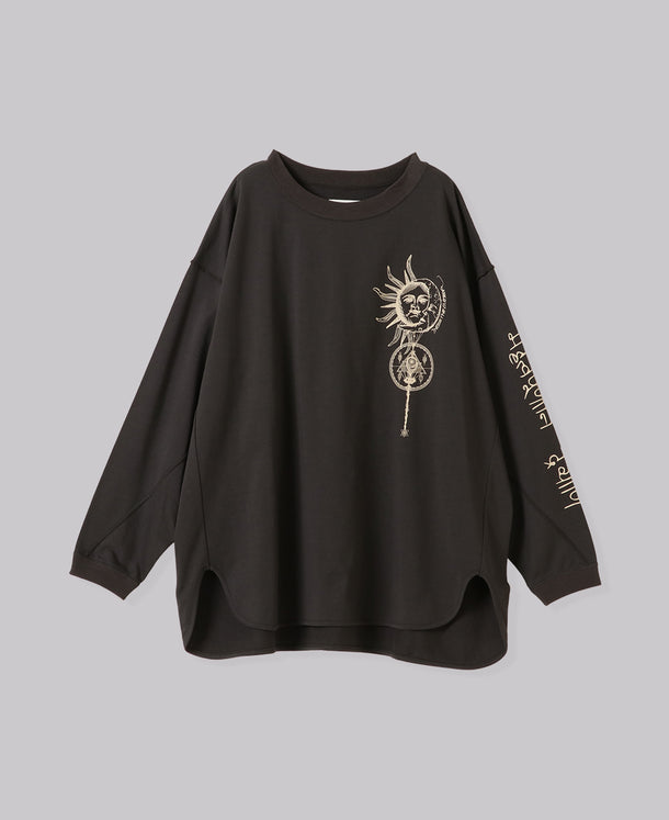 Yin & Yang PRINT LONG T-SHIRT