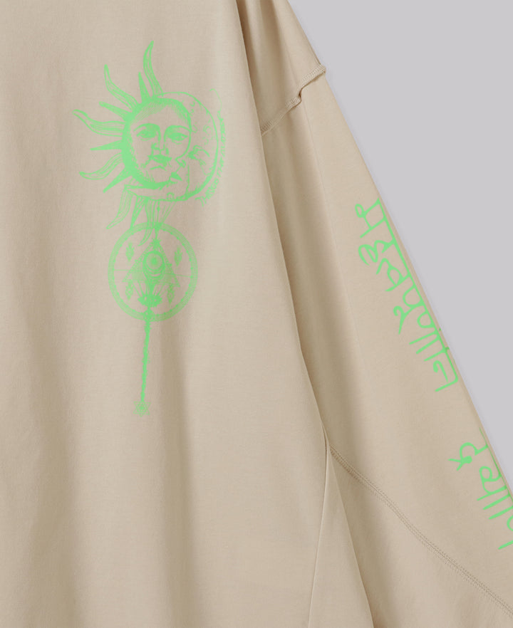 Yin & Yang PRINT LONG T-SHIRT