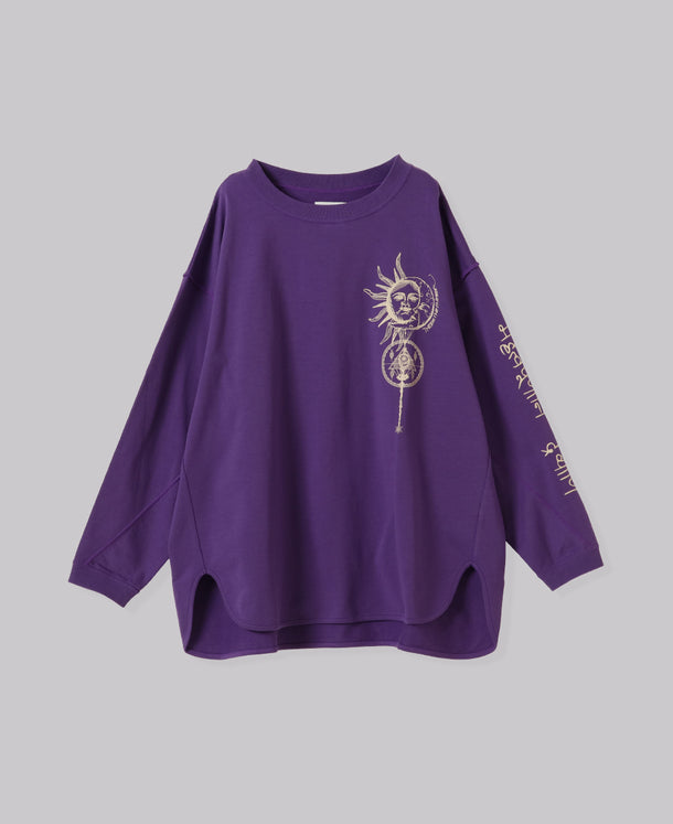 Yin & Yang PRINT LONG T-SHIRT