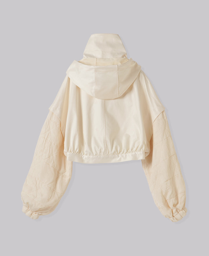 CONFLICTING SHORT HOOD JACKET
