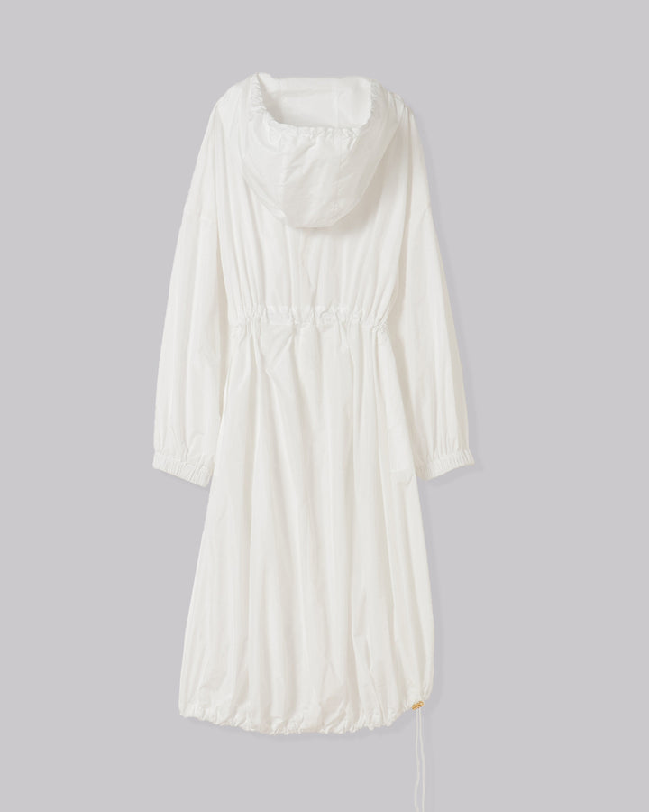 MICRO TAFFETA VOLUME HOOD COAT