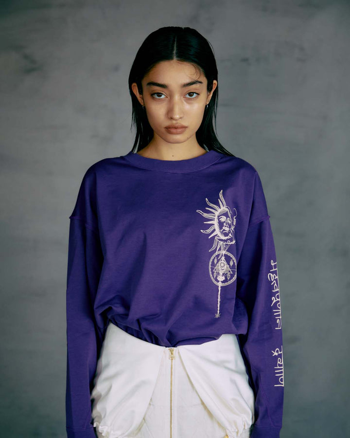 Yin & Yang PRINT LONG T-SHIRT