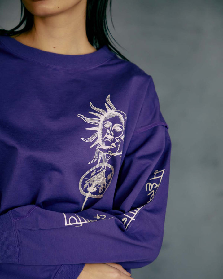 Yin & Yang PRINT LONG T-SHIRT