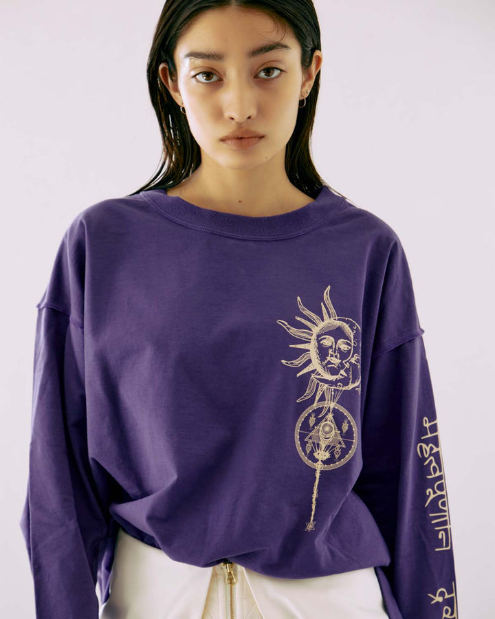Yin & Yang PRINT LONG T-SHIRT