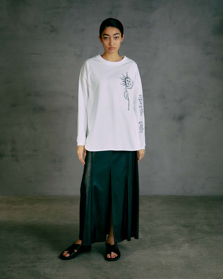 Yin & Yang PRINT LONG T-SHIRT