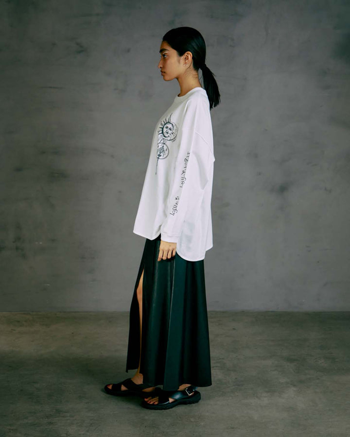 Yin & Yang PRINT LONG T-SHIRT