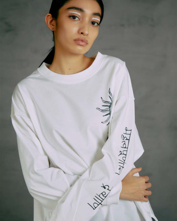 Yin & Yang PRINT LONG T-SHIRT