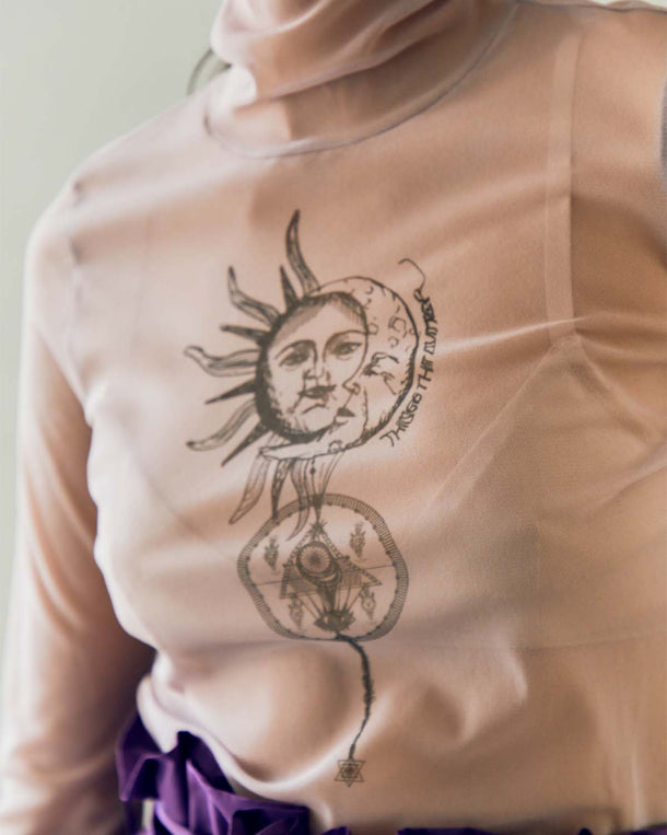 Yin & Yang PRINT TATTOO TOPS