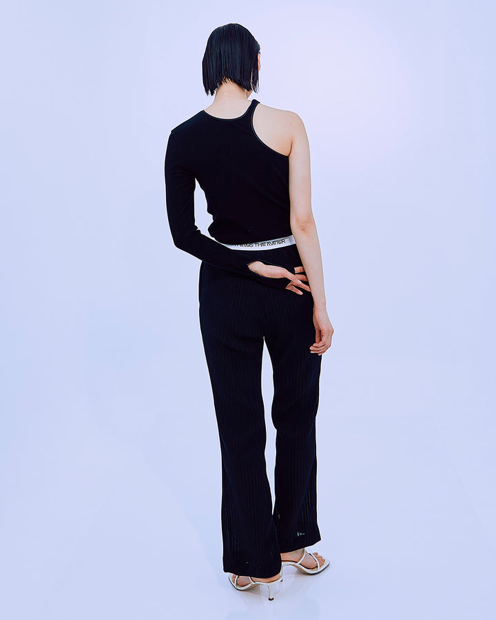 PLEATS RIB PANTS